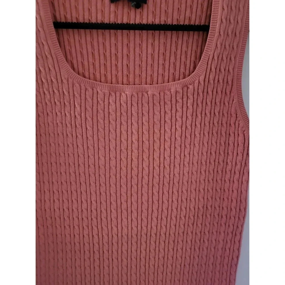 Jones New York Signature Pink Knit Top - Picture 3 of 4